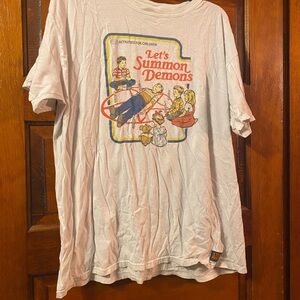 White Graphic Short Sleeve Tee